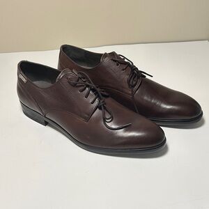 PIKOLINOS Rich Brown Leather Derbys